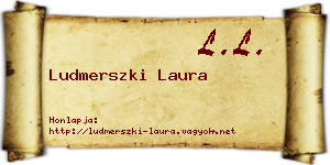 Ludmerszki Laura névjegykártya